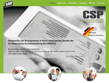 Tablet Screenshot of csp-gmbh.de